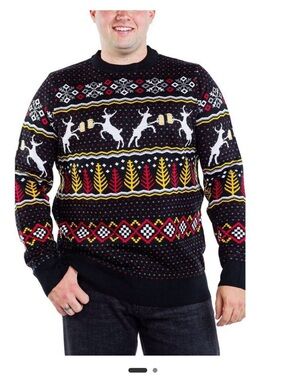 Tipsy  Elves Men's Caribrew Sweater - Holiday Festive Sweater: XL Christmas